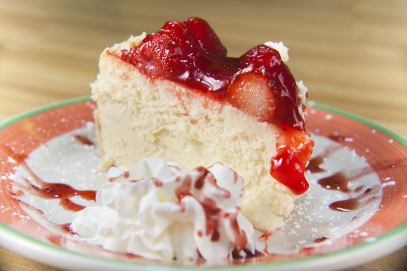 Strawberry cheesecake dessert at State Street Grill