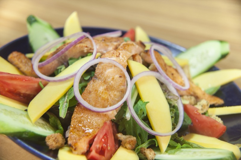 Grilled chicken salad at State Street Grill