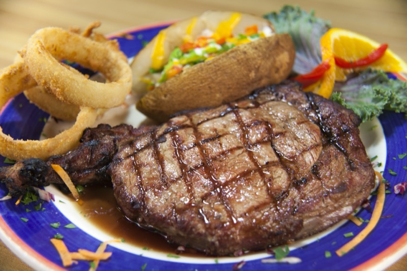 Rib eye steak at State Street Grill
