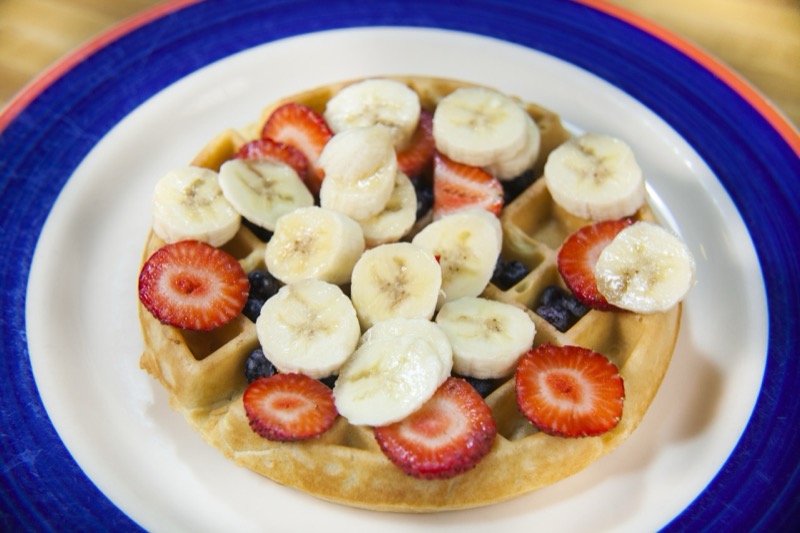 Breakfast waffle at State Street Grill